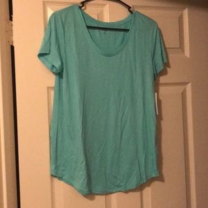 Blue short sleeve top